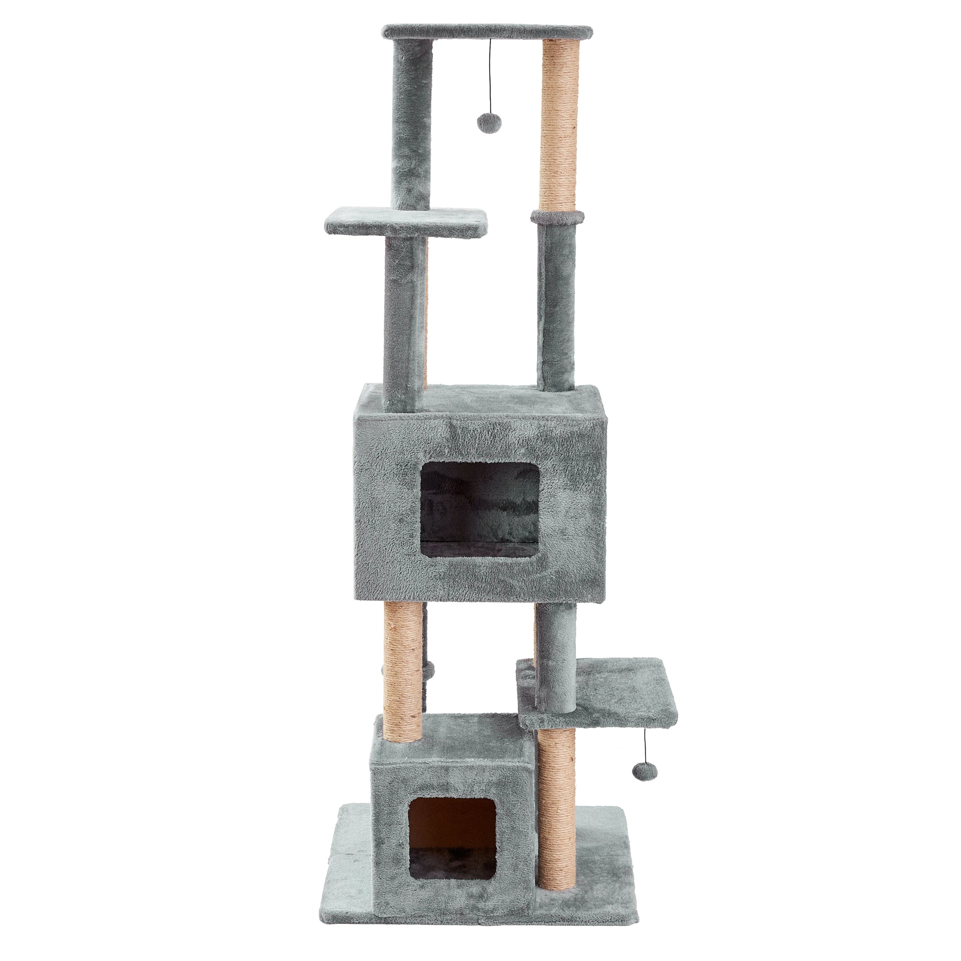 Two by Two Decatur - Gray Scratching Post Cat Furniture